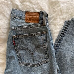 Levi's Vintage Light Blue Denim Jeans with Leather Patch